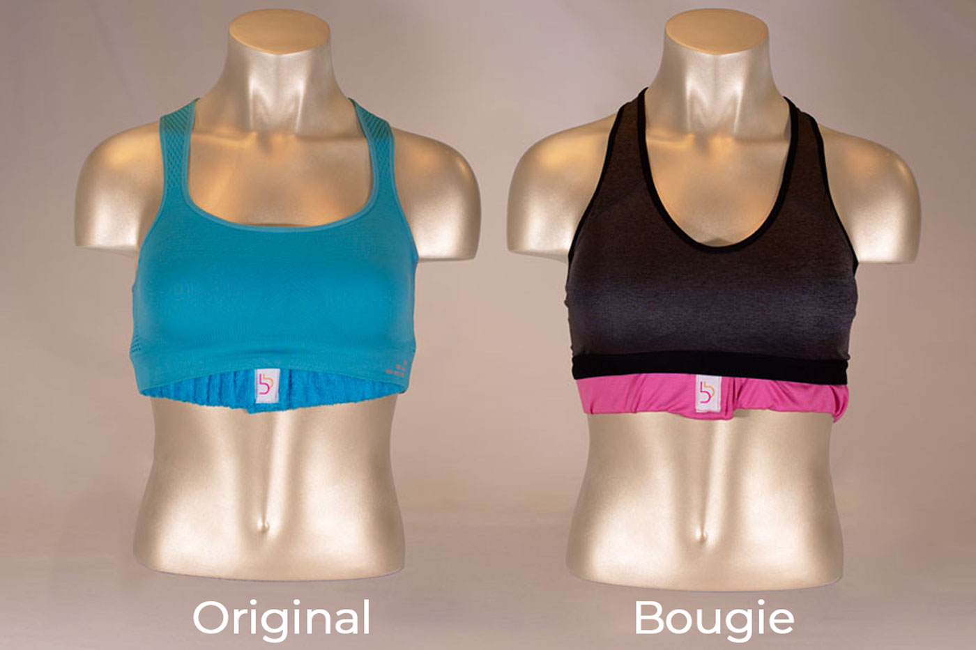 Original and Bougie Boobie Bands with sports bras